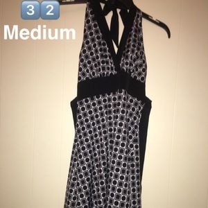 Knee length patterned halter
